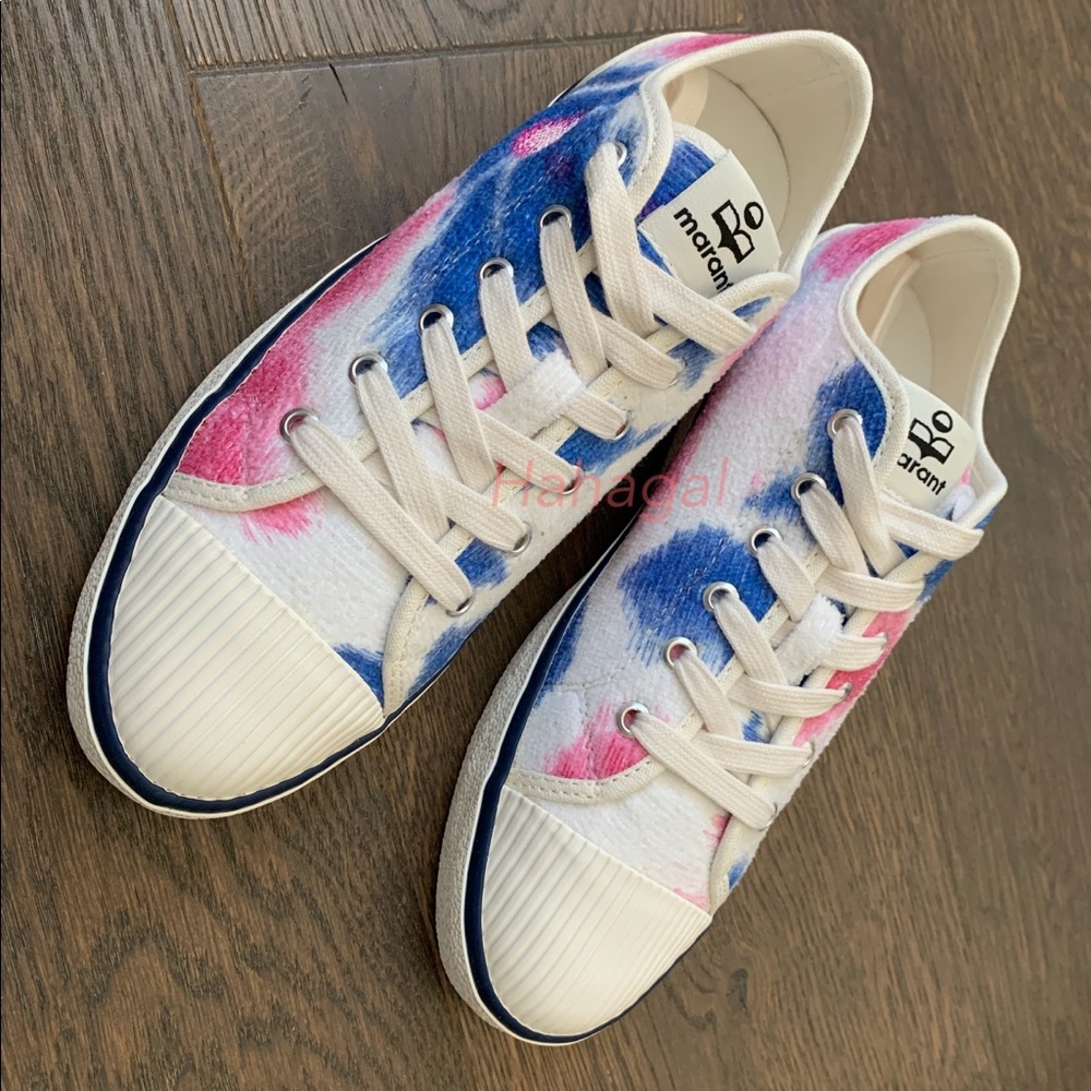 ISABEL MARANT Binkoo Ikat Canvas Sneakers - Picture 6 of 12
